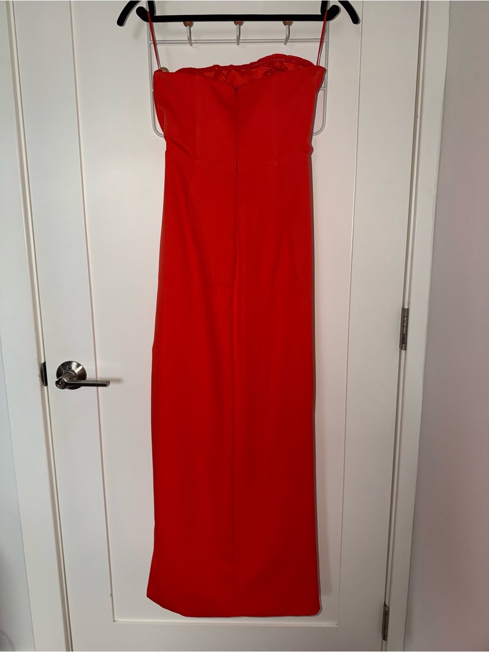 Showpo Red Strapless Midi Dress Sz4 - Picture 10 of 11